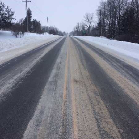 Road Condition - Partly Snow Covered