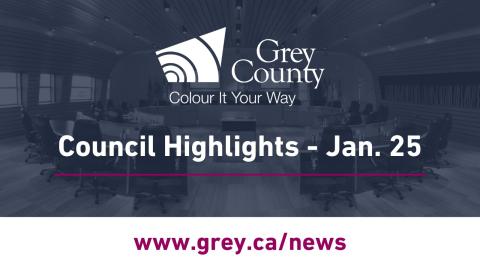 January 25 meeting highlights