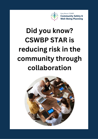 Did you know Community Safety Well being Plan STAR is reducing risk in the community through collaboration. 